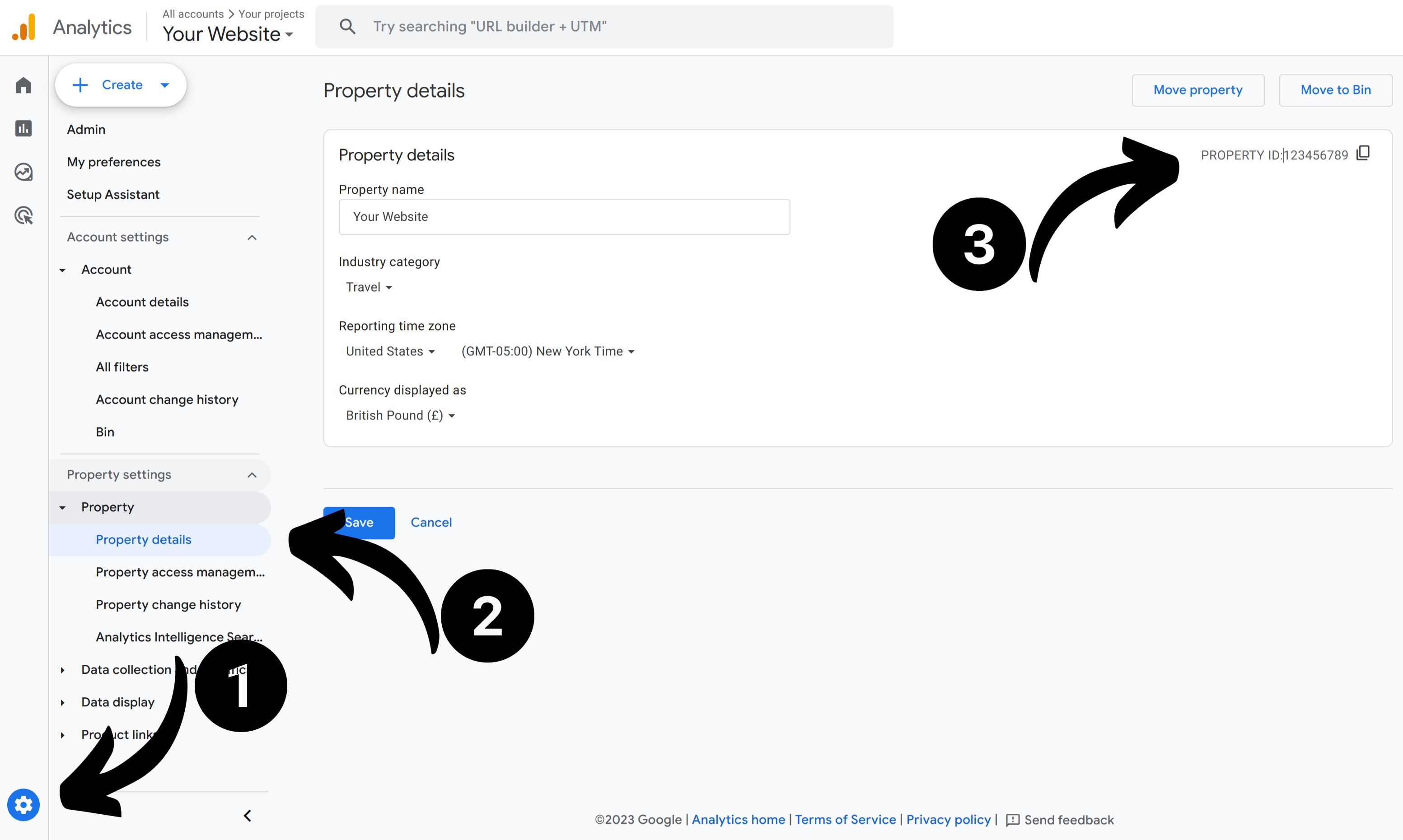 How to find GA4 Property ID